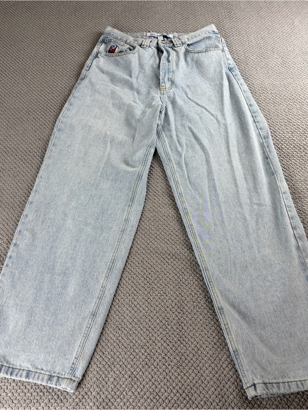 Polar skate co big boy Light Wash Relaxed Men's Jeans - Classic Relaxed Fit